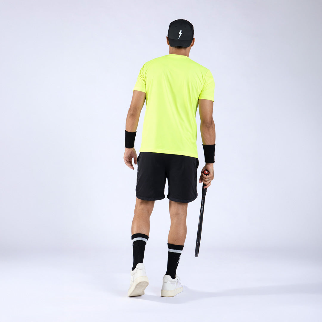 T-SHIRT STARS FLUO YELLOW