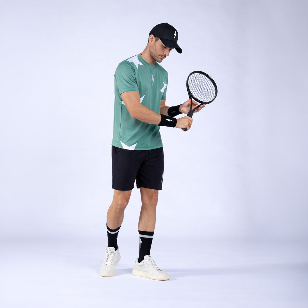 T-SHIRT STARS MILITARY GREEN