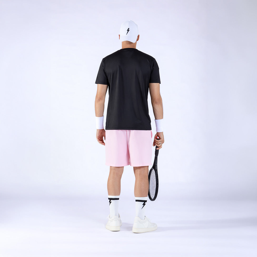 T-SHIRT STARS BLACK & PINK