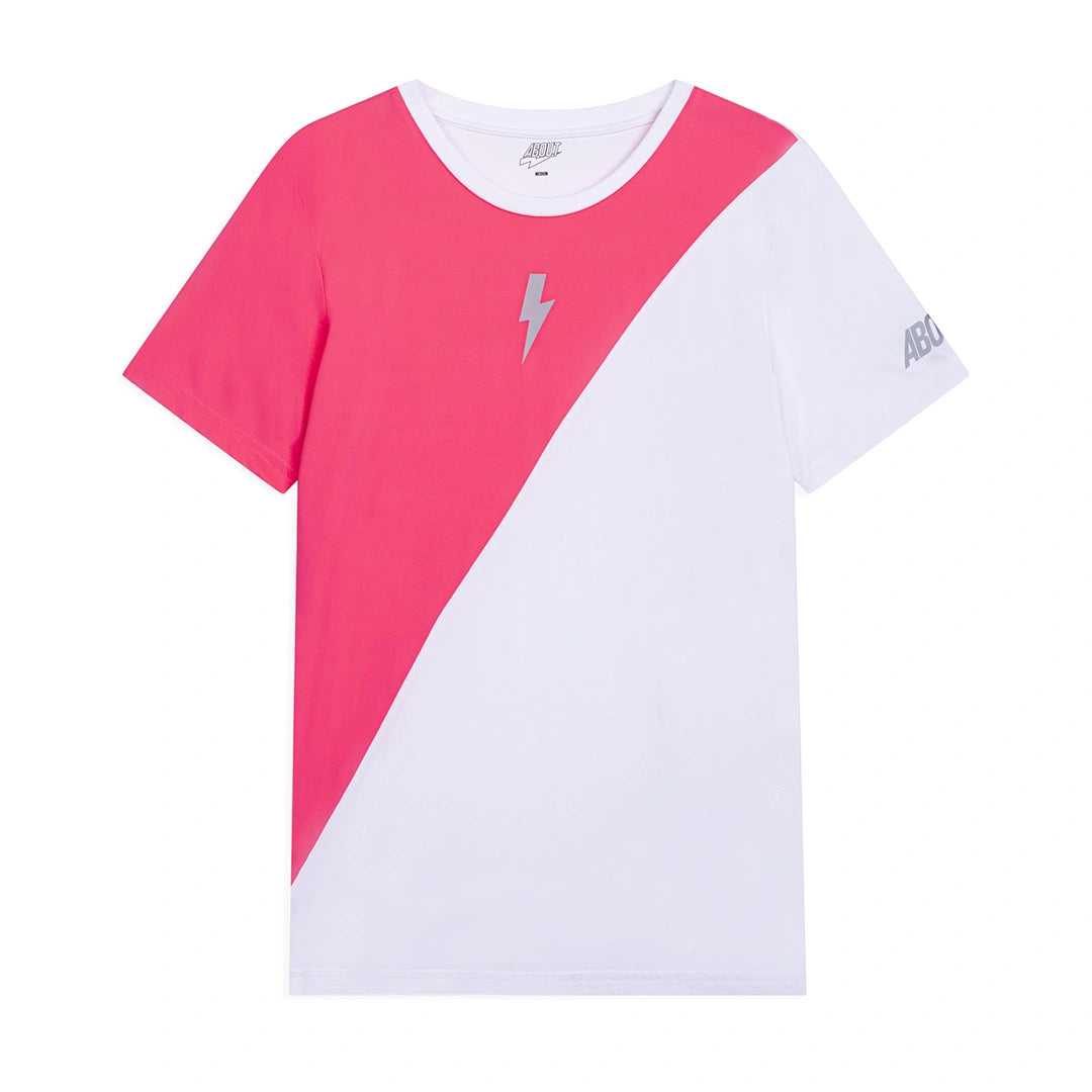 Tech T-Shirt Kick White/Fluo Pink